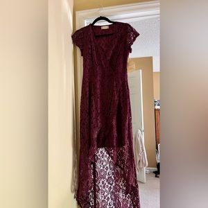 New With Tags!! Altard State high low plum and gold dress. Size Small
